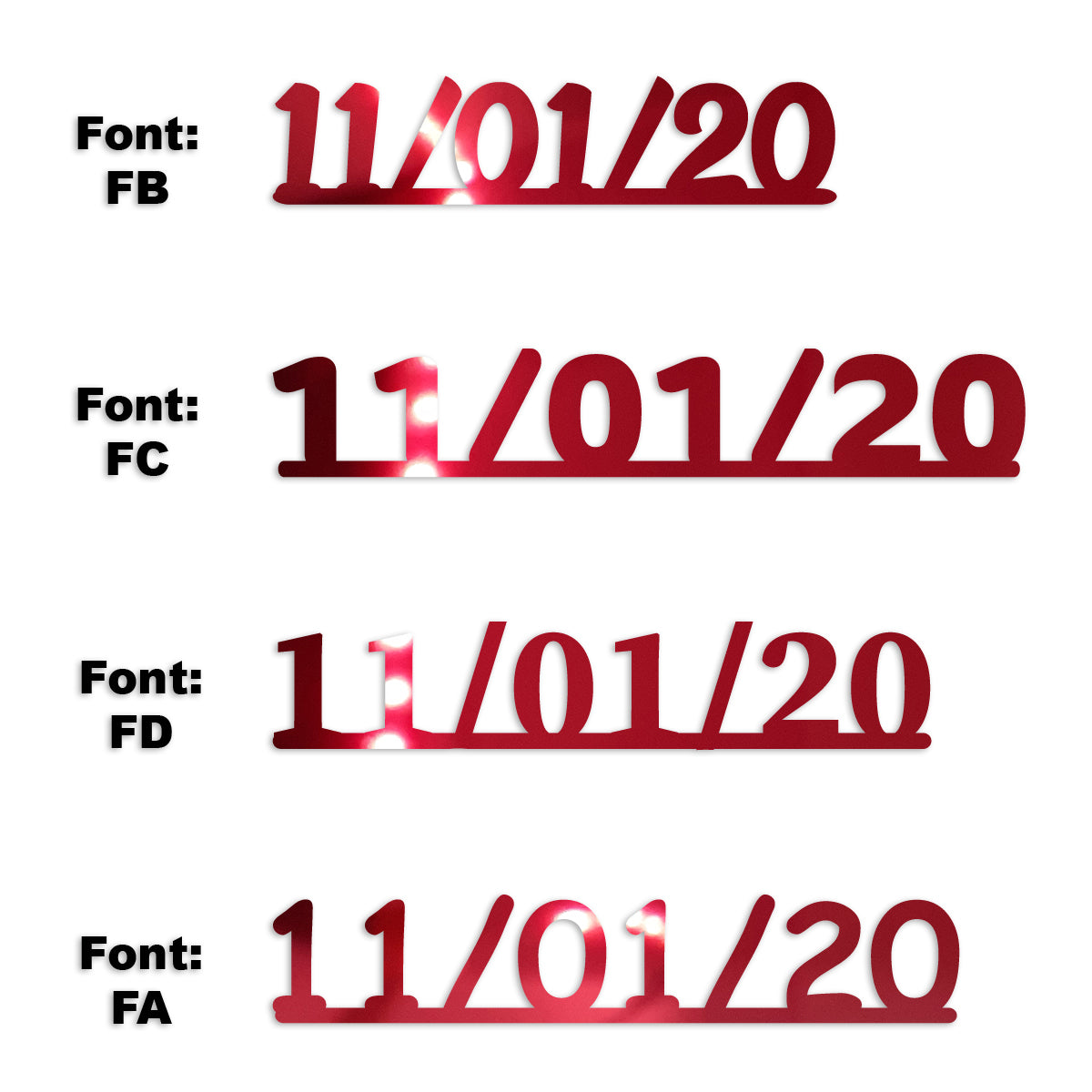 Custom-Fetti Date - 11/01/24 or 11/01/25  Red