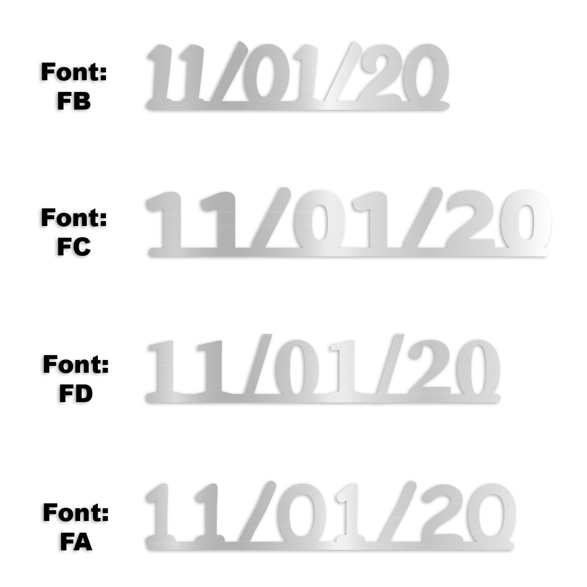 Custom-Fetti Date - 11/01/24 or 11/01/25  Silver