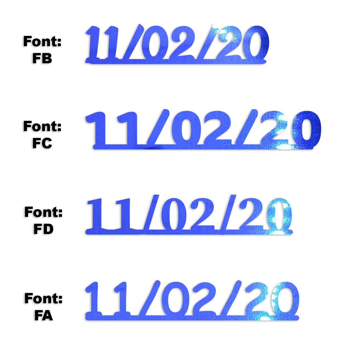 Custom-Fetti Date - 11/02/24 or 11/02/25  Blue Royal