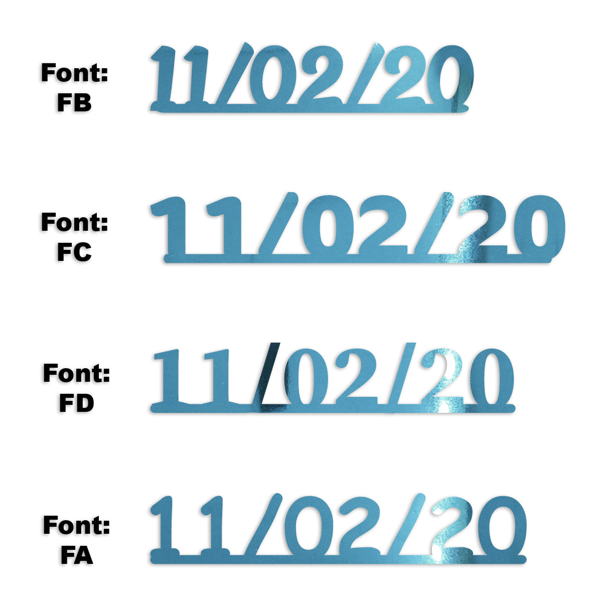 Custom-Fetti Date - 11/02/24 or 11/02/25  Blue Sky