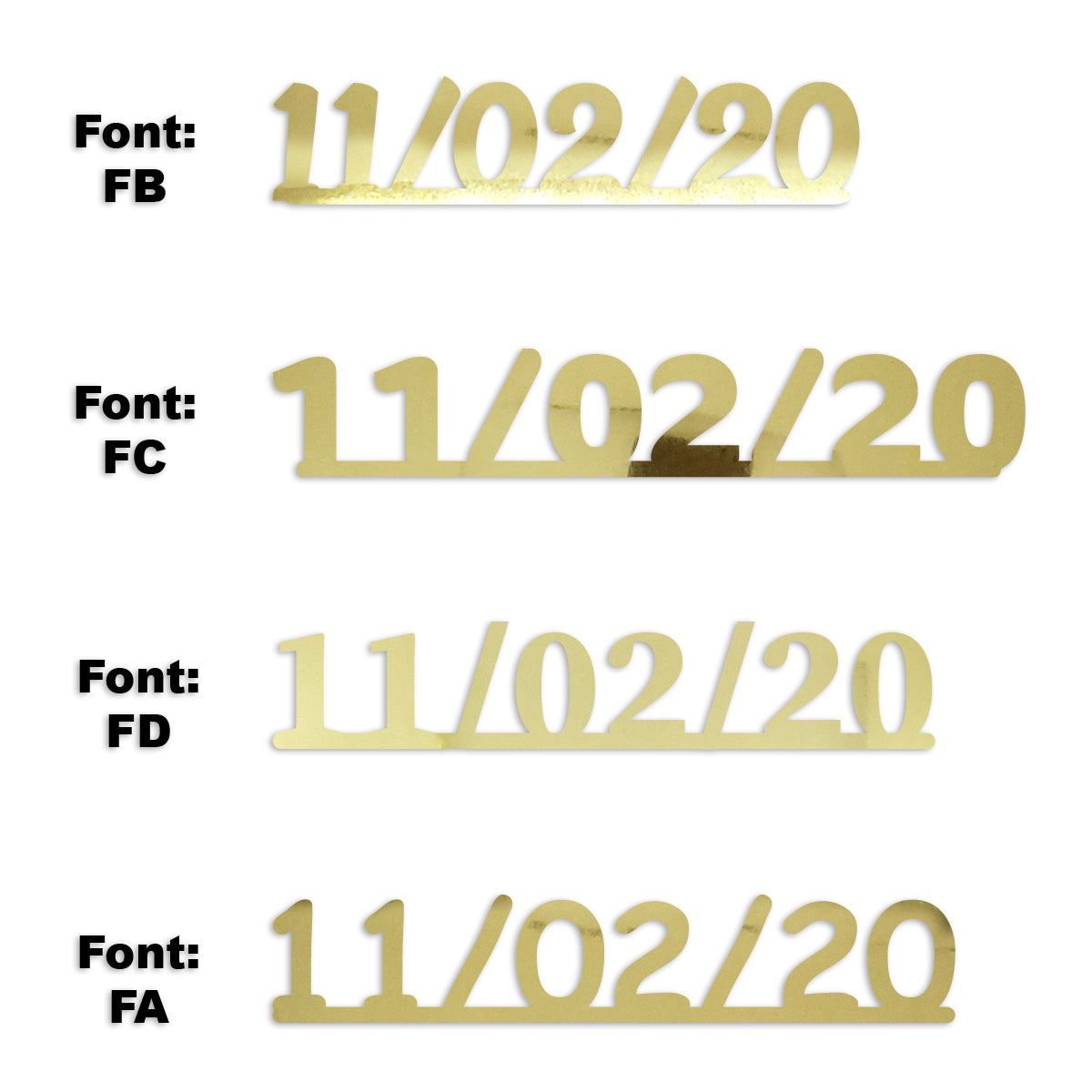 Custom-Fetti Date - 11/02/24 or 11/02/25  Gold