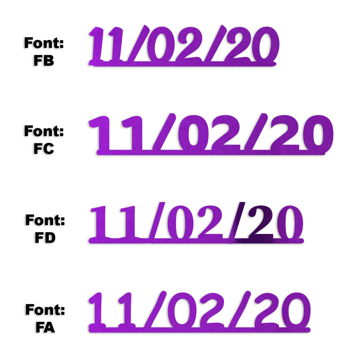Custom-Fetti Date - 11/02/24 or 11/02/25  Purple