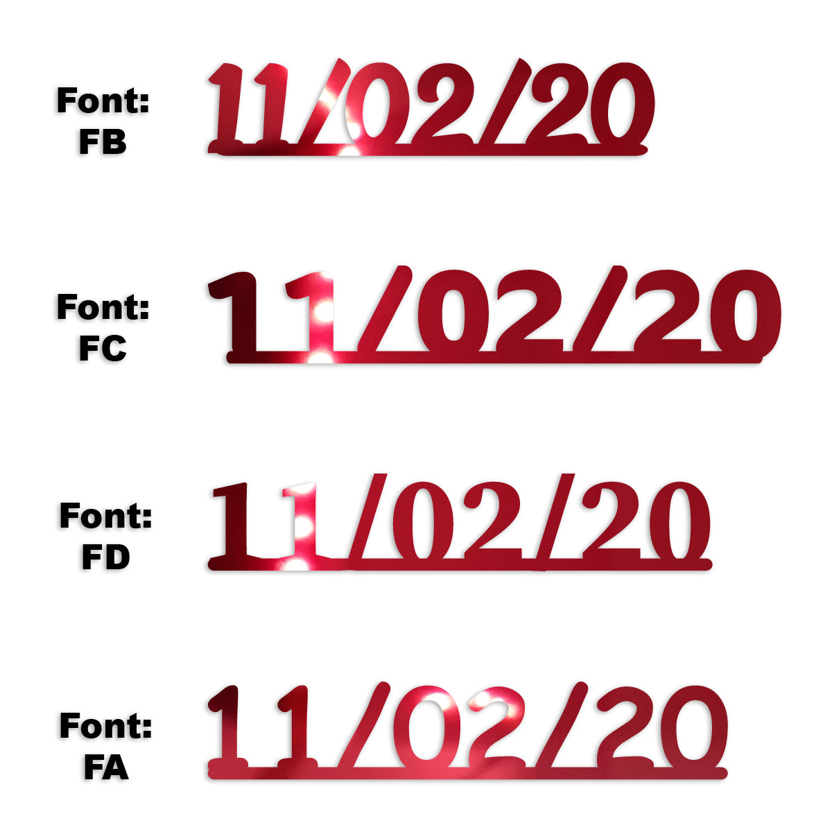Custom-Fetti Date - 11/02/24 or 11/02/25  Red
