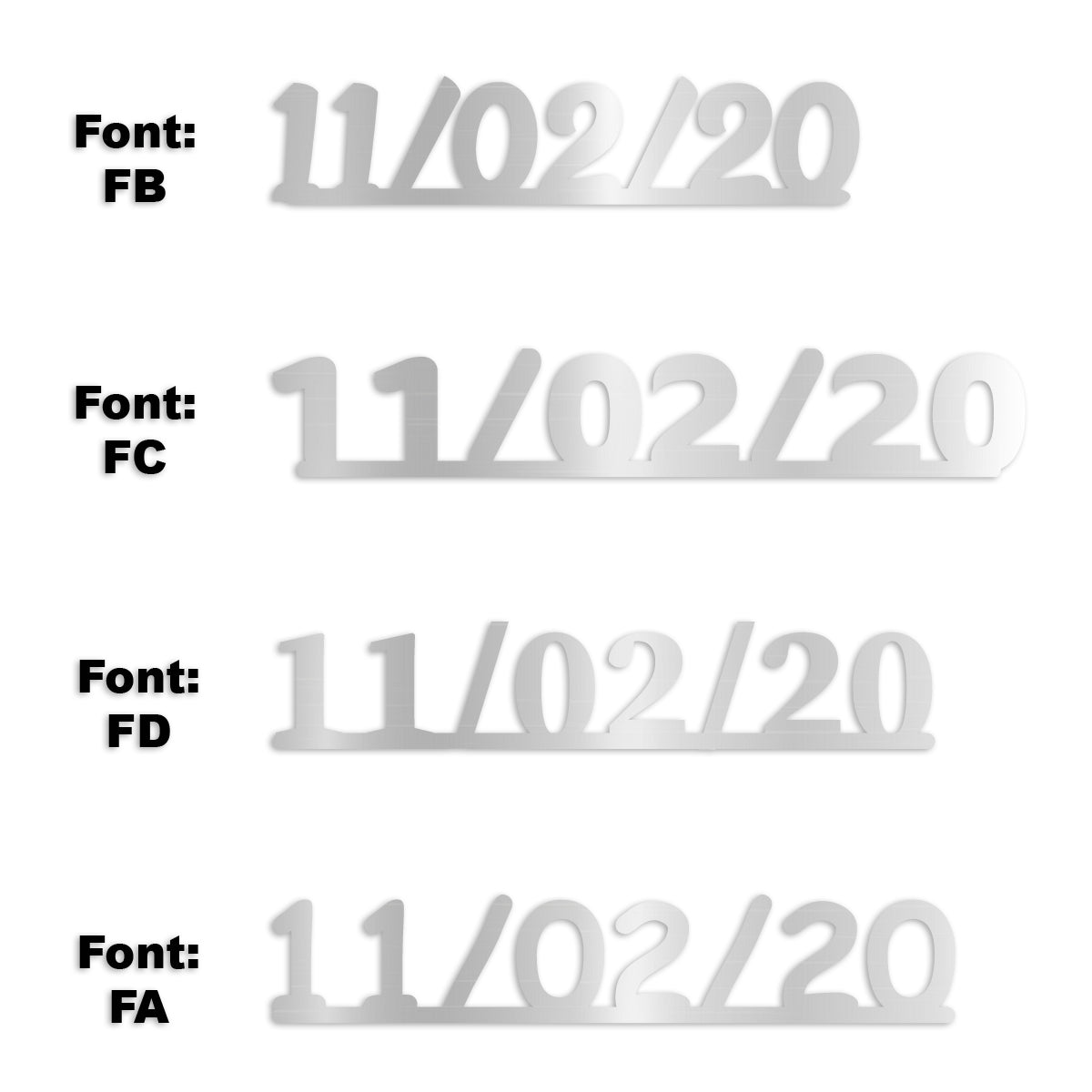 Custom-Fetti Date - 11/02/24 or 11/02/25  Silver
