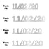 Custom-Fetti Date - 11/02/24 or 11/02/25  Silver