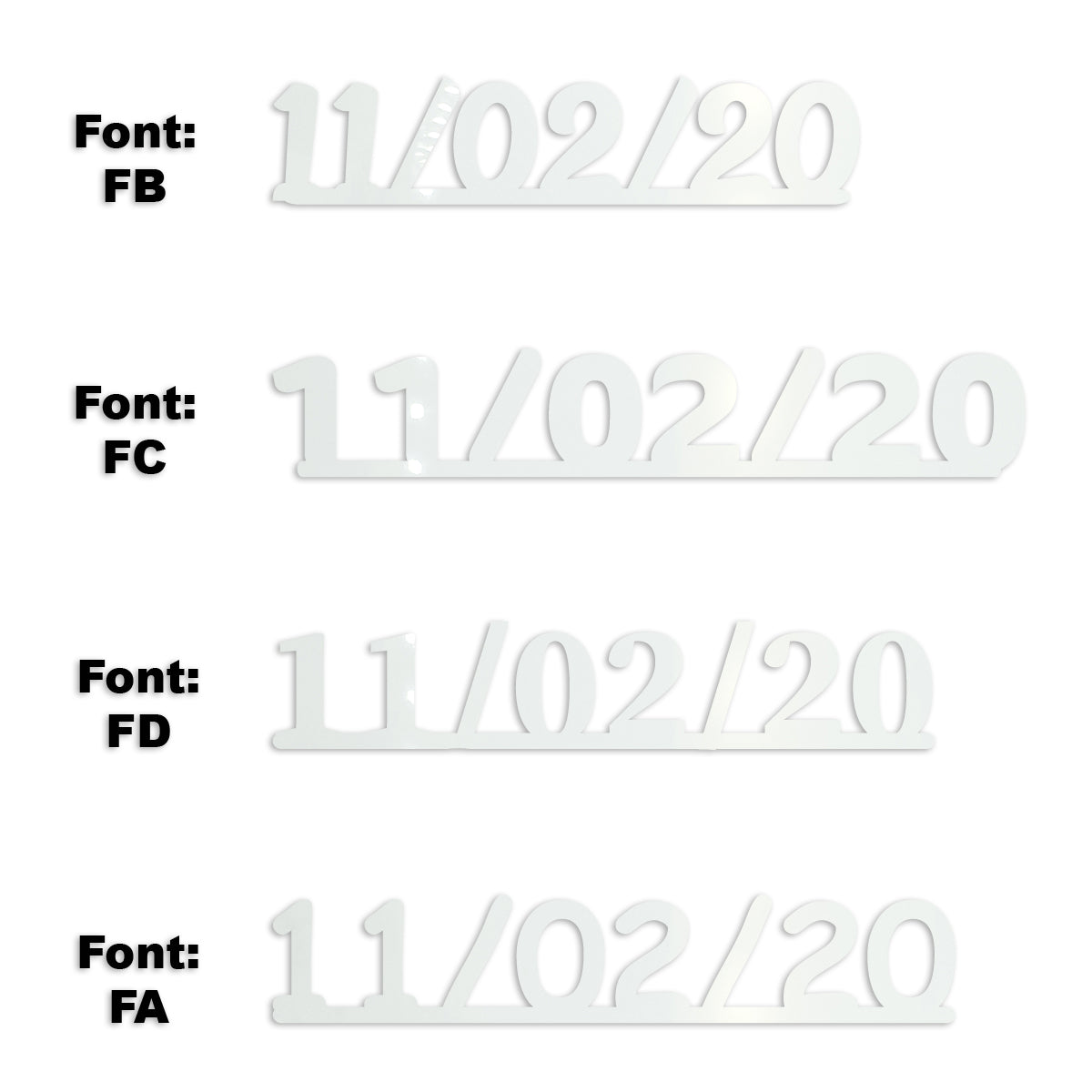Custom-Fetti Date - 11/02/24 or 11/02/25  White
