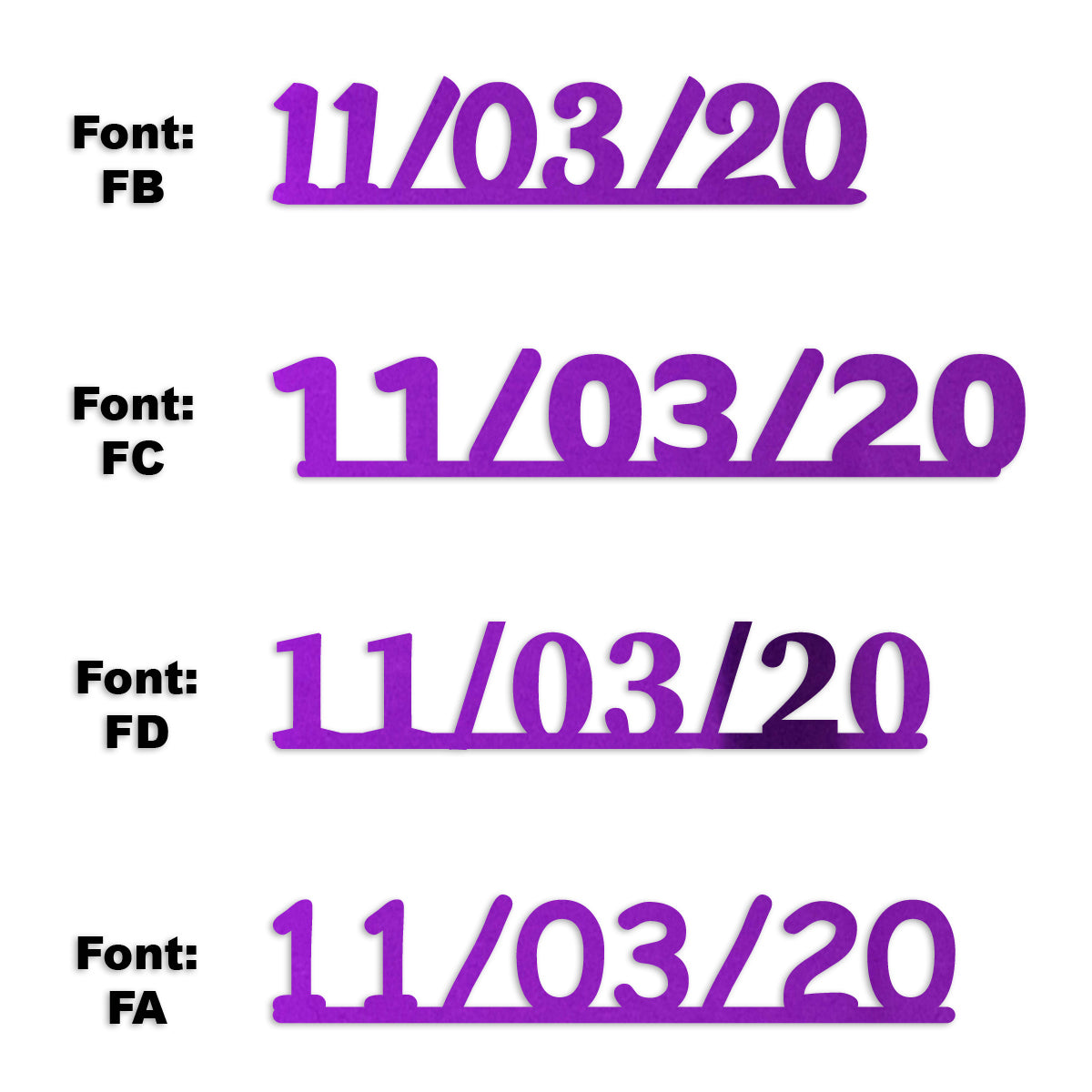 Custom-Fetti Date - 11/03/24 or 11/03/25  Purple