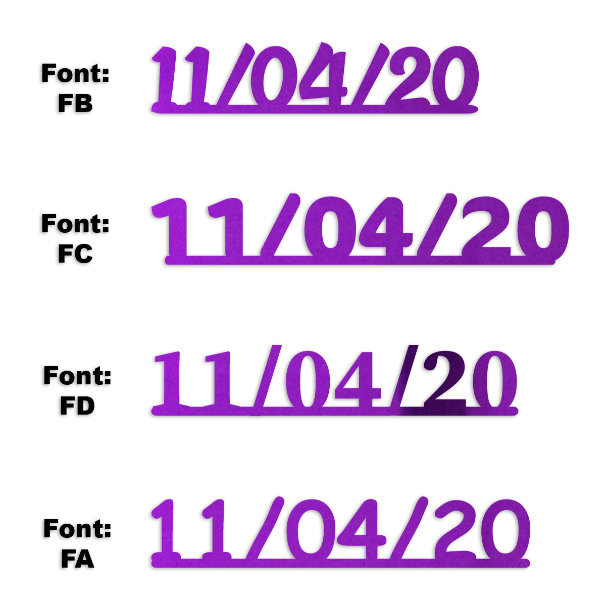 Custom-Fetti Date - 11/04/24 or 11/04/25  Purple