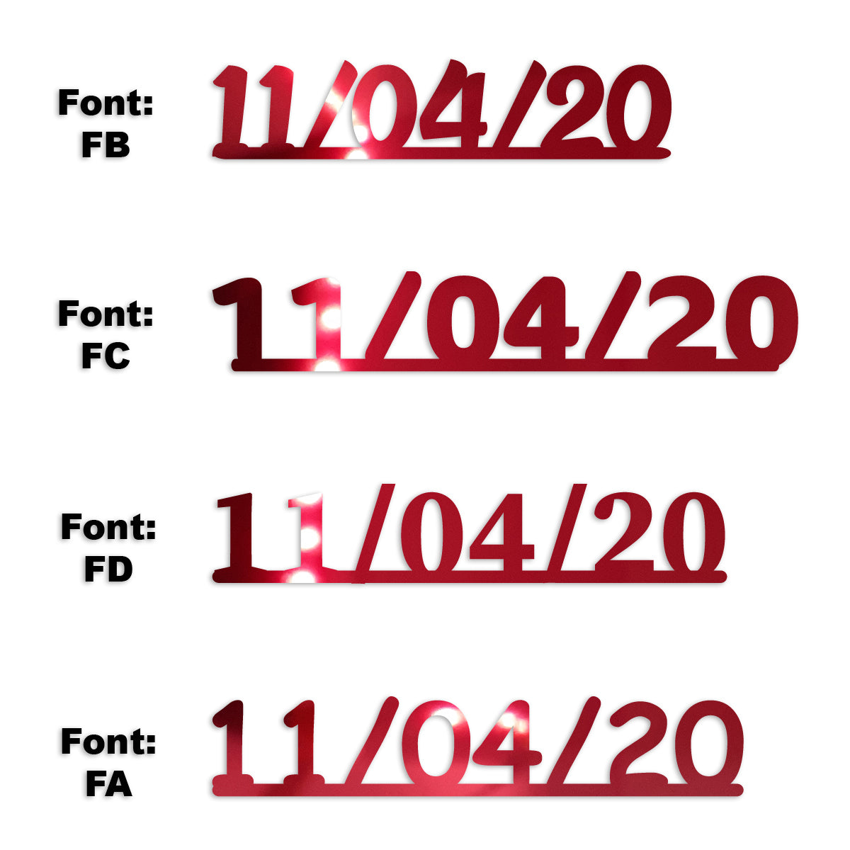 Custom-Fetti Date - 11/04/24 or 11/04/25  Red