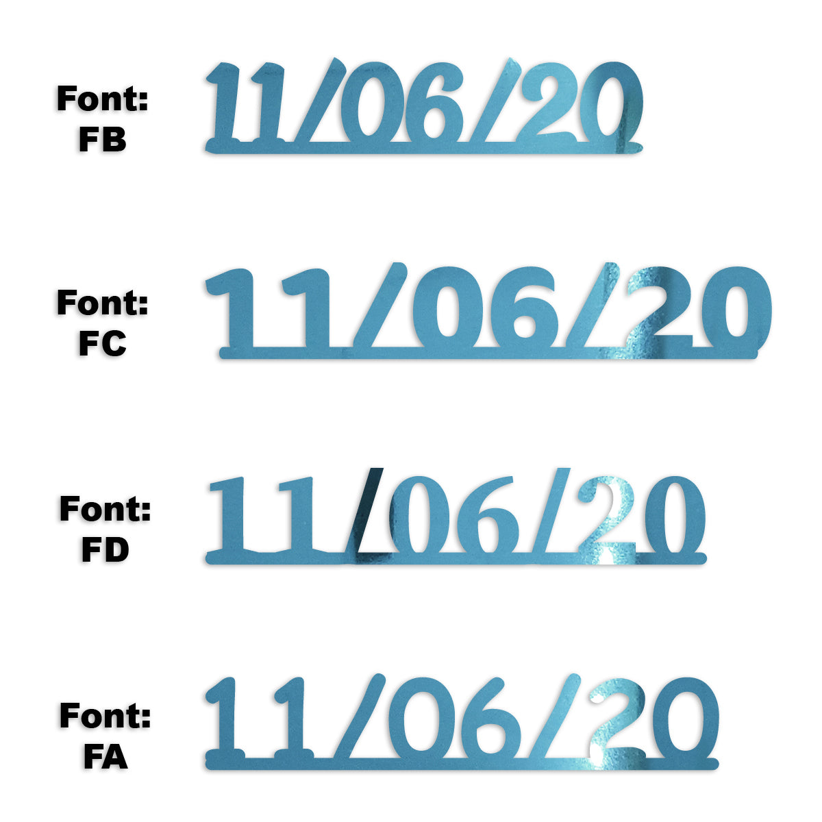 Custom-Fetti Date - 11/06/24 or 11/06/25  Blue Sky