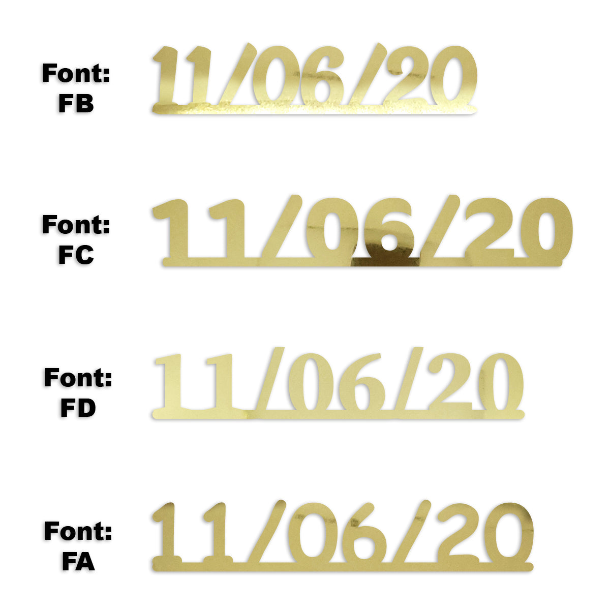 Custom-Fetti Date - 11/06/24 or 11/06/25  Gold