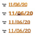 Custom-Fetti Date - 11/06/24 or 11/06/25  Orange