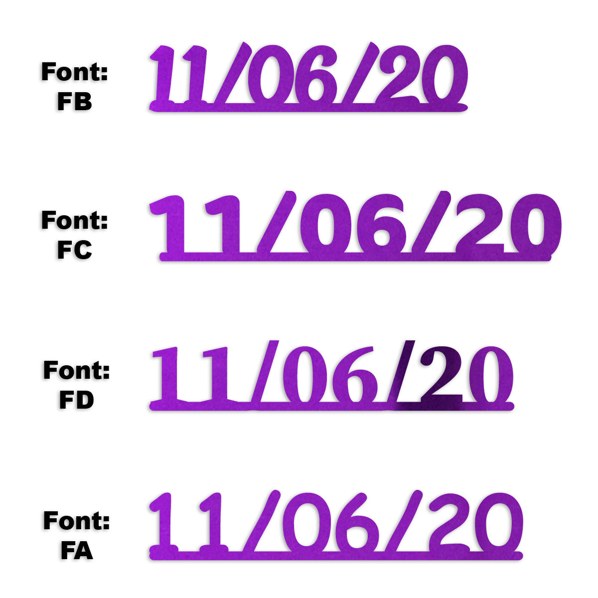 Custom-Fetti Date - 11/06/24 or 11/06/25  Purple