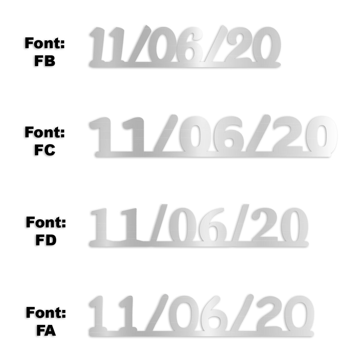 Custom-Fetti Date - 11/06/24 or 11/06/25  Silver