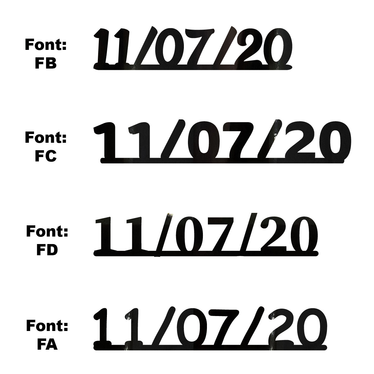 Custom-Fetti Date - 11/07/24 or 11/07/25  Black