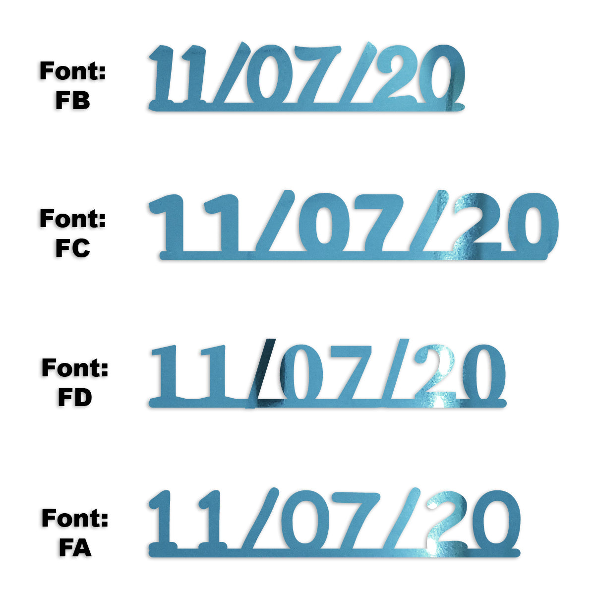 Custom-Fetti Date - 11/07/24 or 11/07/25  Blue Sky