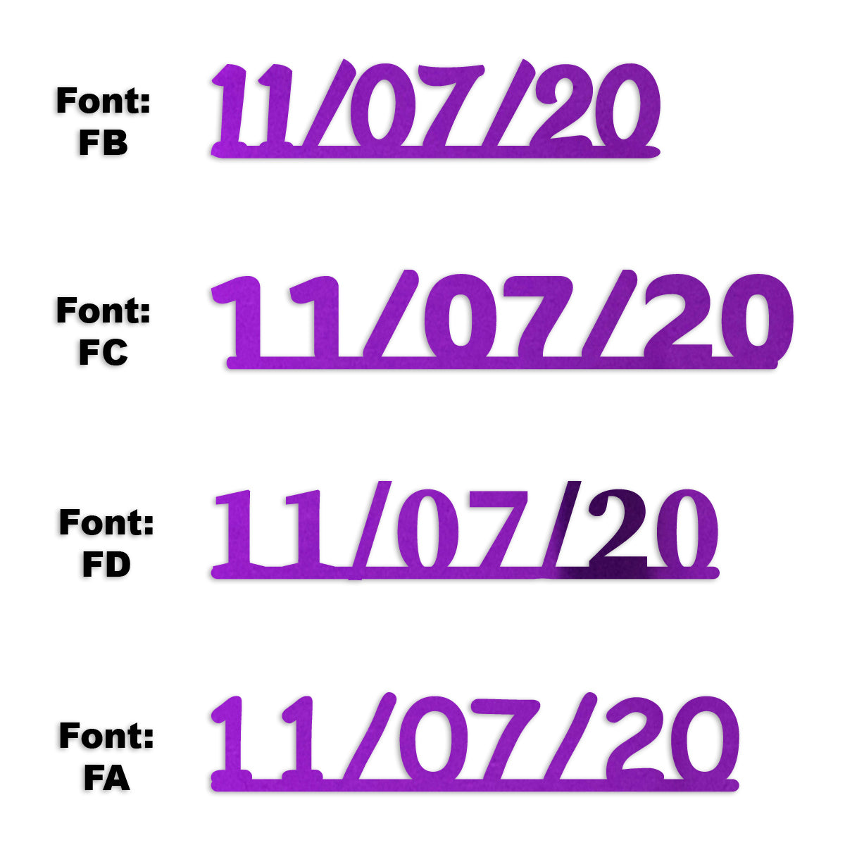 Custom-Fetti Date - 11/07/24 or 11/07/25  Purple