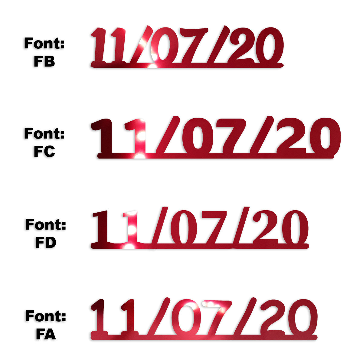 Custom-Fetti Date - 11/07/24 or 11/07/25  Red