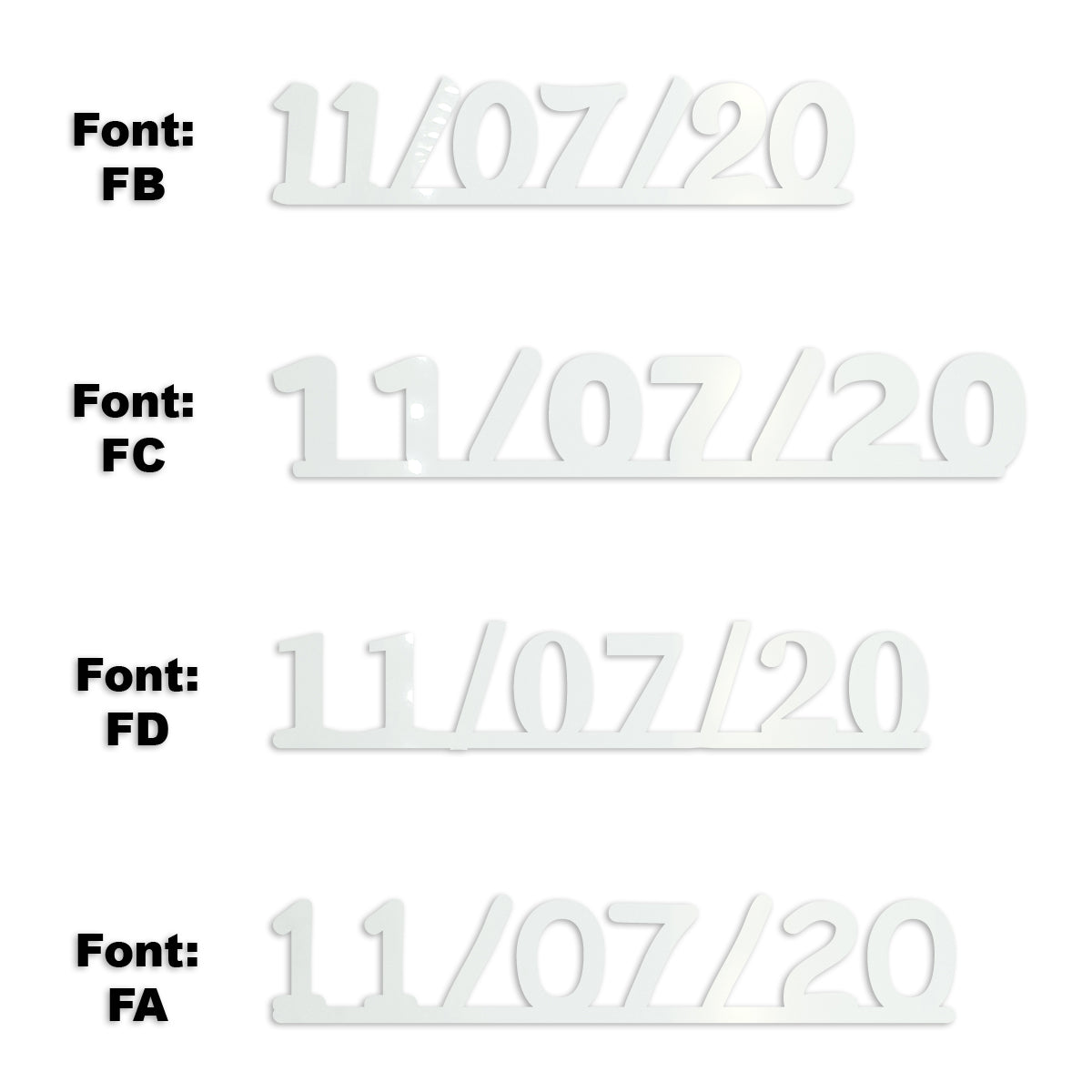 Custom-Fetti Date - 11/07/24 or 11/07/25  White