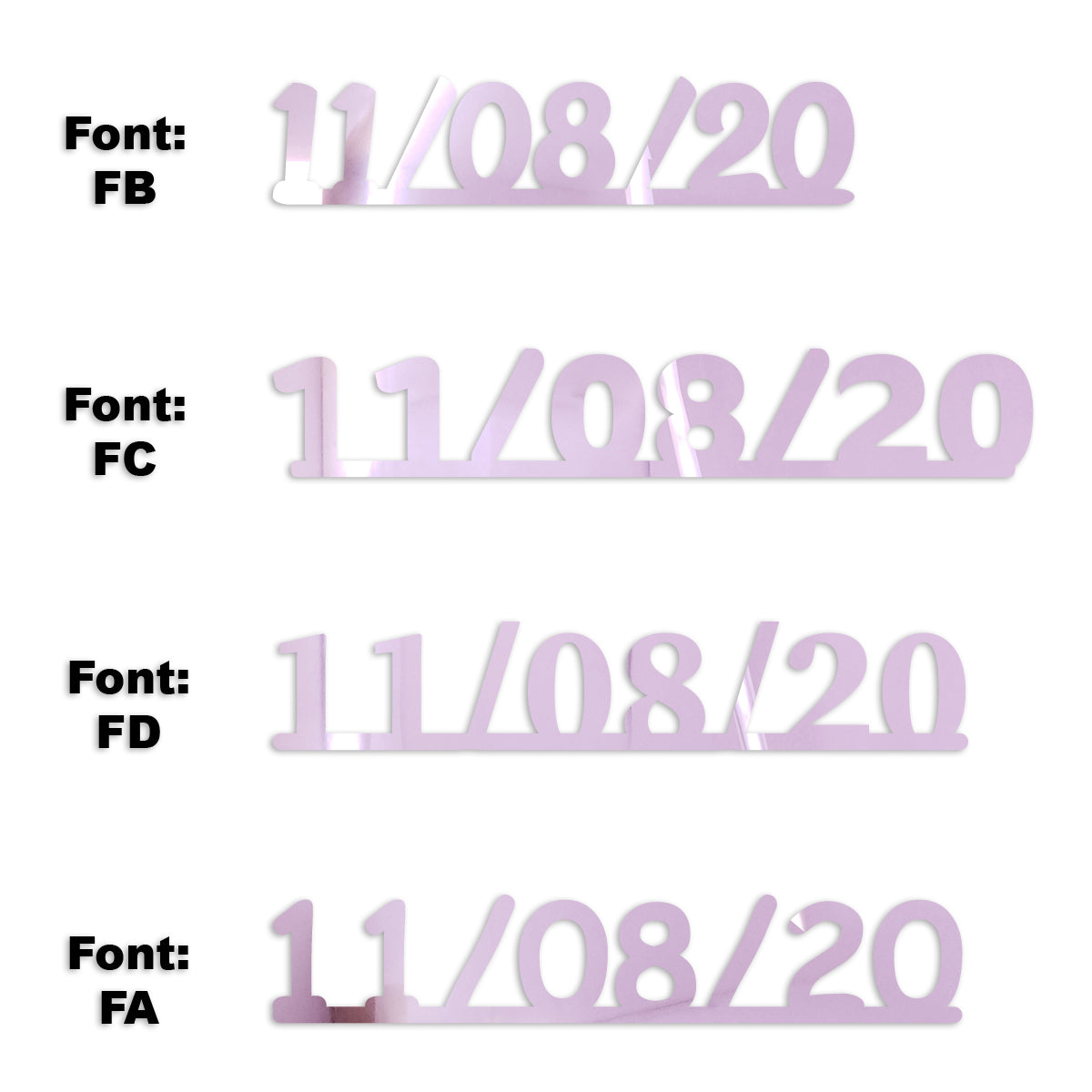 Custom-Fetti Date - 11/08/24 or 11/08/25  Pink