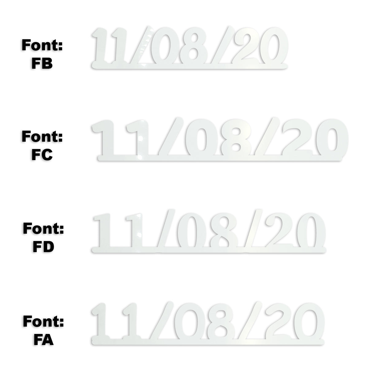 Custom-Fetti Date - 11/08/24 or 11/08/25  White