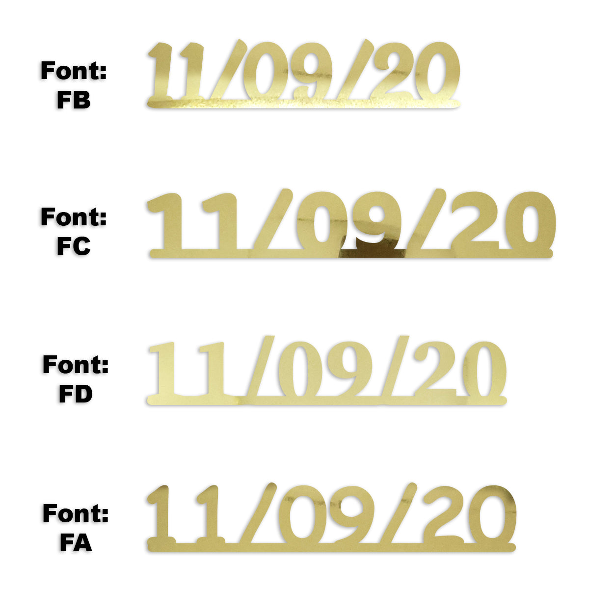 Custom-Fetti Date - 11/09/24 or 11/09/25  Gold