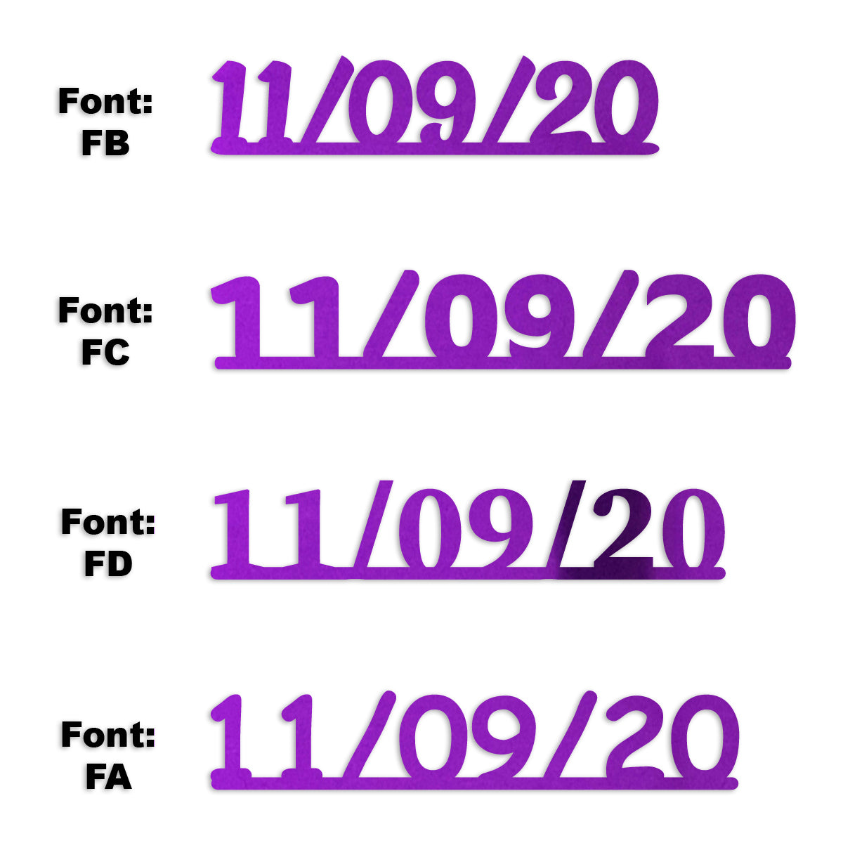 Custom-Fetti Date - 11/09/24 or 11/09/25  Purple