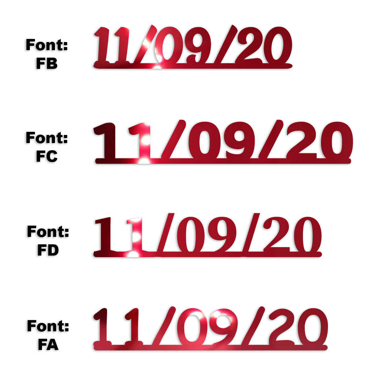 Custom-Fetti Date - 11/09/24 or 11/09/25  Red