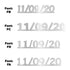 Custom-Fetti Date - 11/09/24 or 11/09/25  Silver