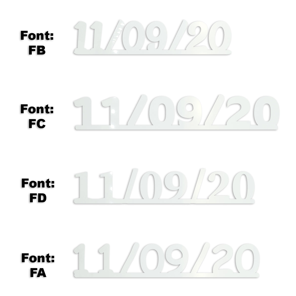 Custom-Fetti Date - 11/09/24 or 11/09/25  White