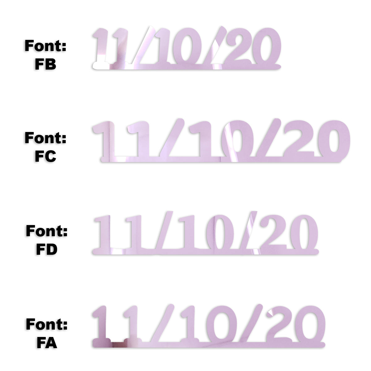 Custom-Fetti Date - 11/10/24 or 11/10/25  Pink