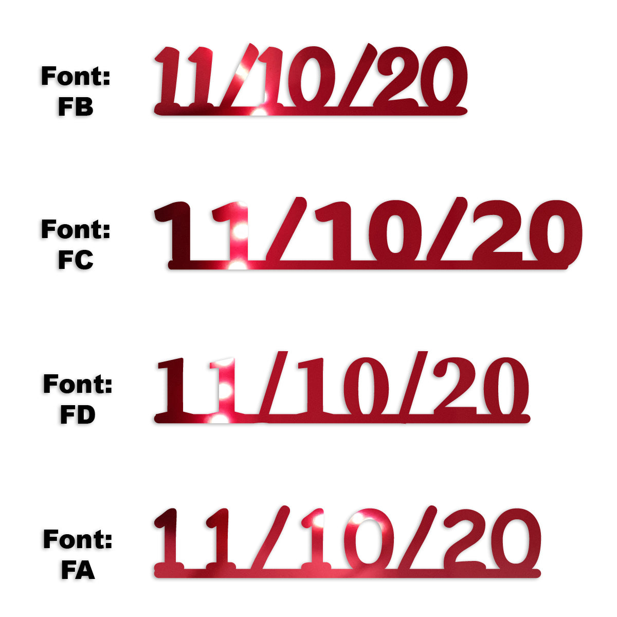 Custom-Fetti Date - 11/10/24 or 11/10/25  Red