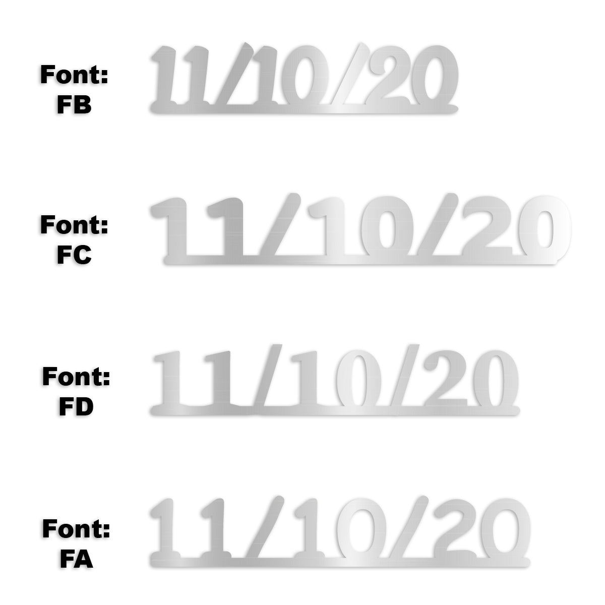 Custom-Fetti Date - 11/10/24 or 11/10/25  Silver