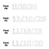 Custom-Fetti Date - 11/10/24 or 11/10/25  White