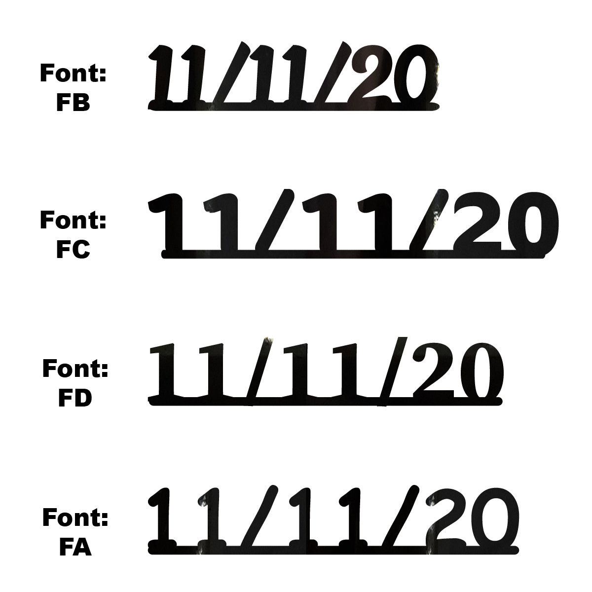 Custom-Fetti Date - 11/11/24 or 11/11/25  Black