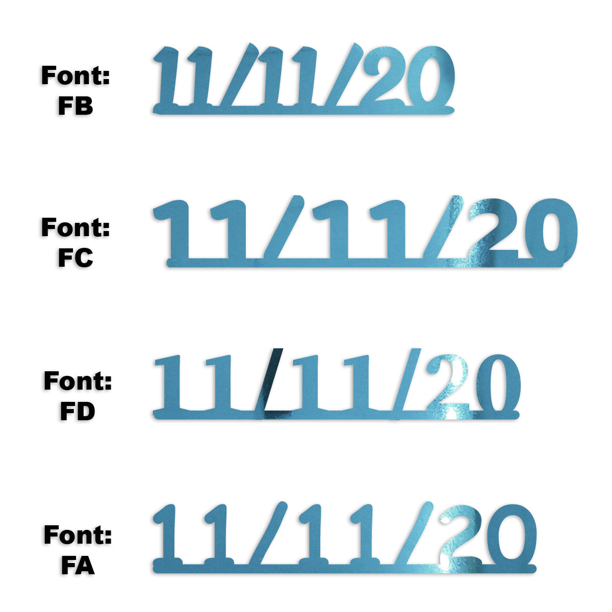 Custom-Fetti Date - 11/11/24 or 11/11/25  Blue Sky