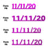 Custom-Fetti Date - 11/11/24 or 11/11/25  Fuchsia
