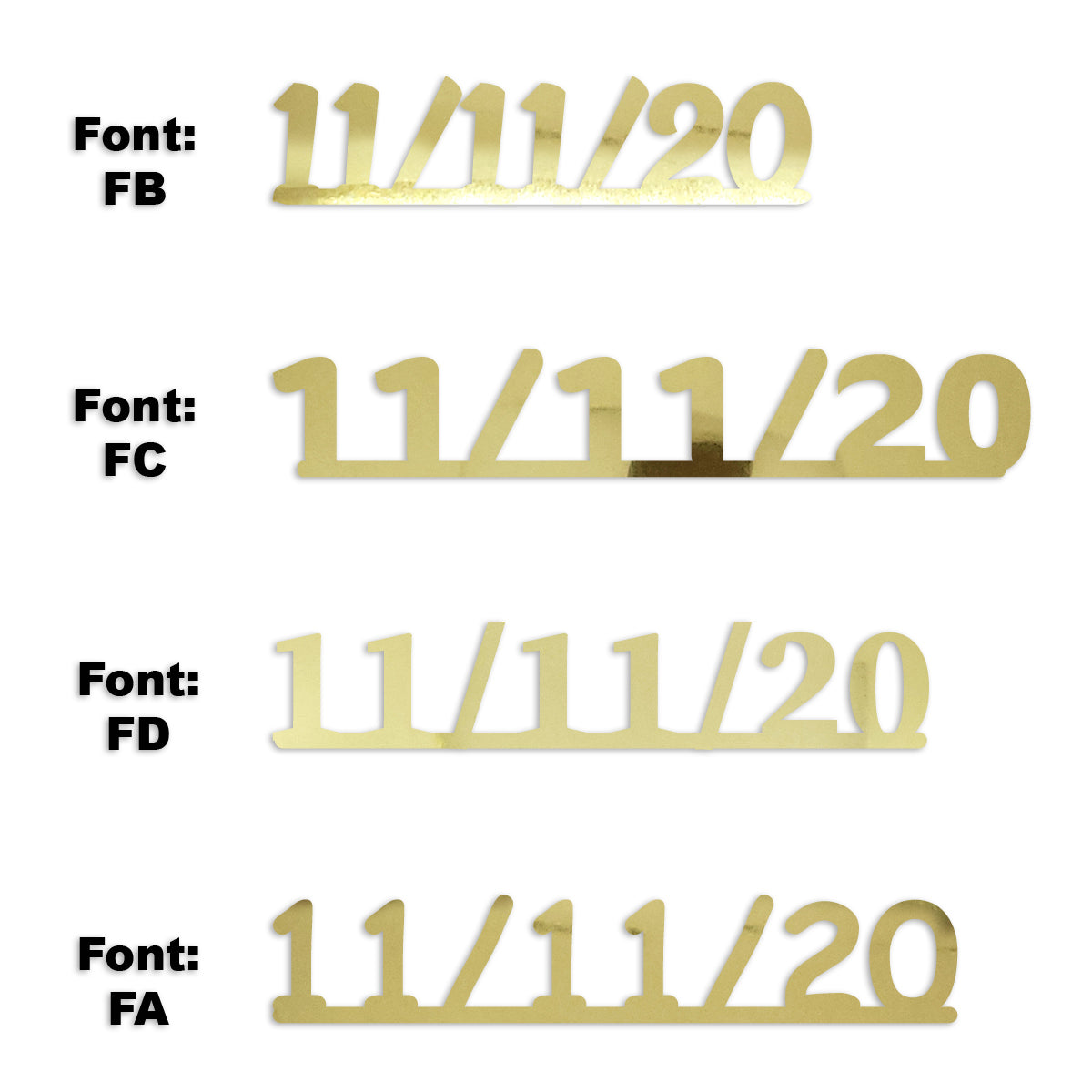 Custom-Fetti Date - 11/11/24 or 11/11/25  Gold