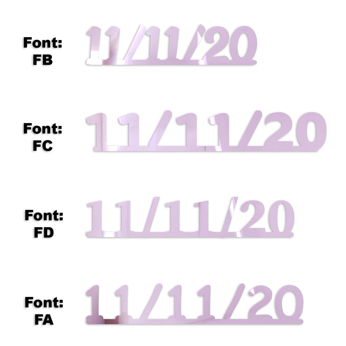 Custom-Fetti Date - 11/11/24 or 11/11/25  Pink
