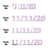 Custom-Fetti Date - 11/11/24 or 11/11/25  Pink