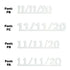 Custom-Fetti Date - 11/11/24 or 11/11/25  White