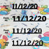 Custom-Fetti Date - 11/12/24 or 11/12/25  Black