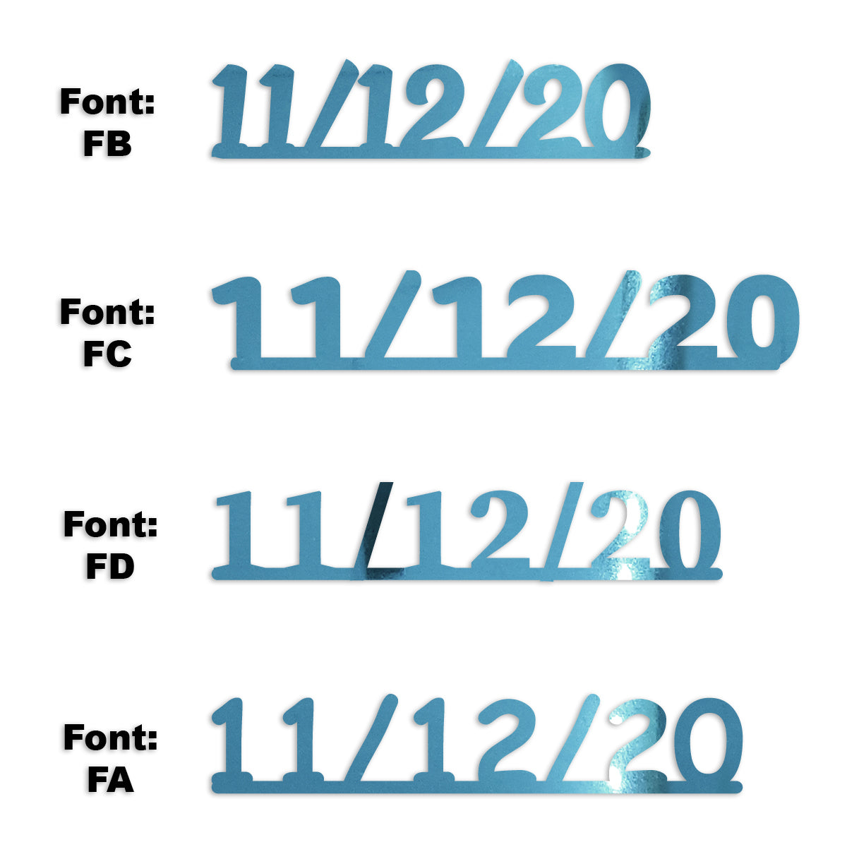 Custom-Fetti Date - 11/12/24 or 11/12/25  Blue Sky