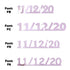 Custom-Fetti Date - 11/12/24 or 11/12/25  Pink