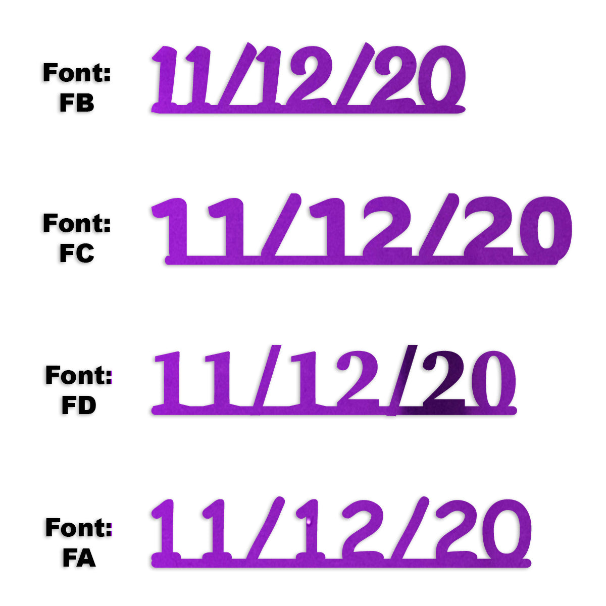 Custom-Fetti Date - 11/12/24 or 11/12/25  Purple