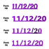 Custom-Fetti Date - 11/12/24 or 11/12/25  Purple