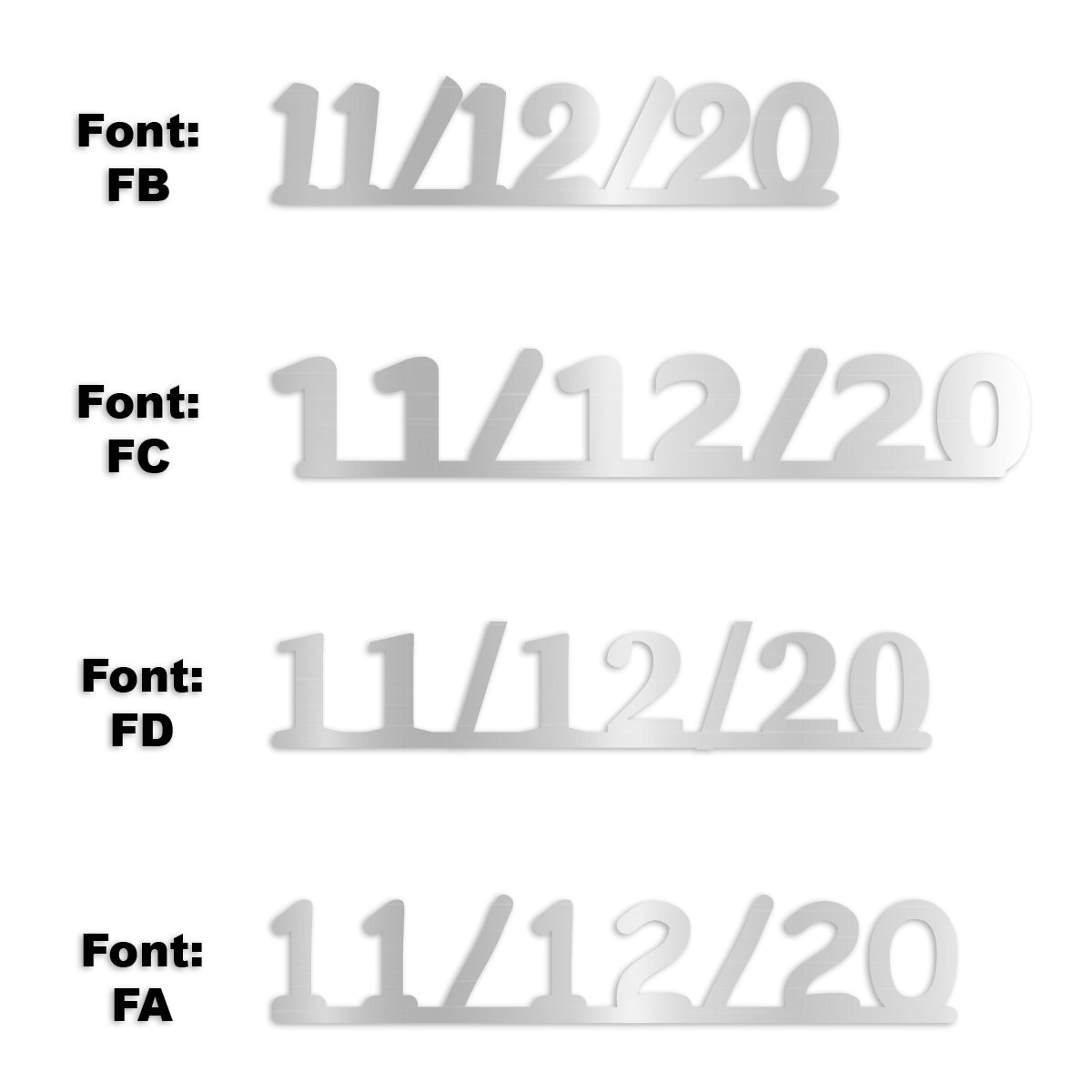 Custom-Fetti Date - 11/12/24 or 11/12/25  Silver