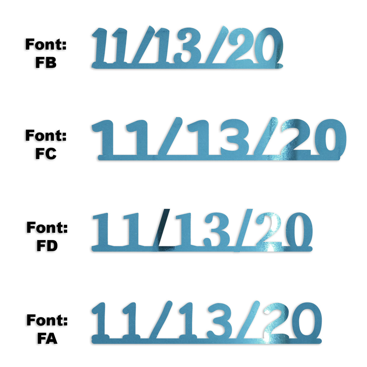 Custom-Fetti Date - 11/13/24 or 11/13/25  Blue Sky