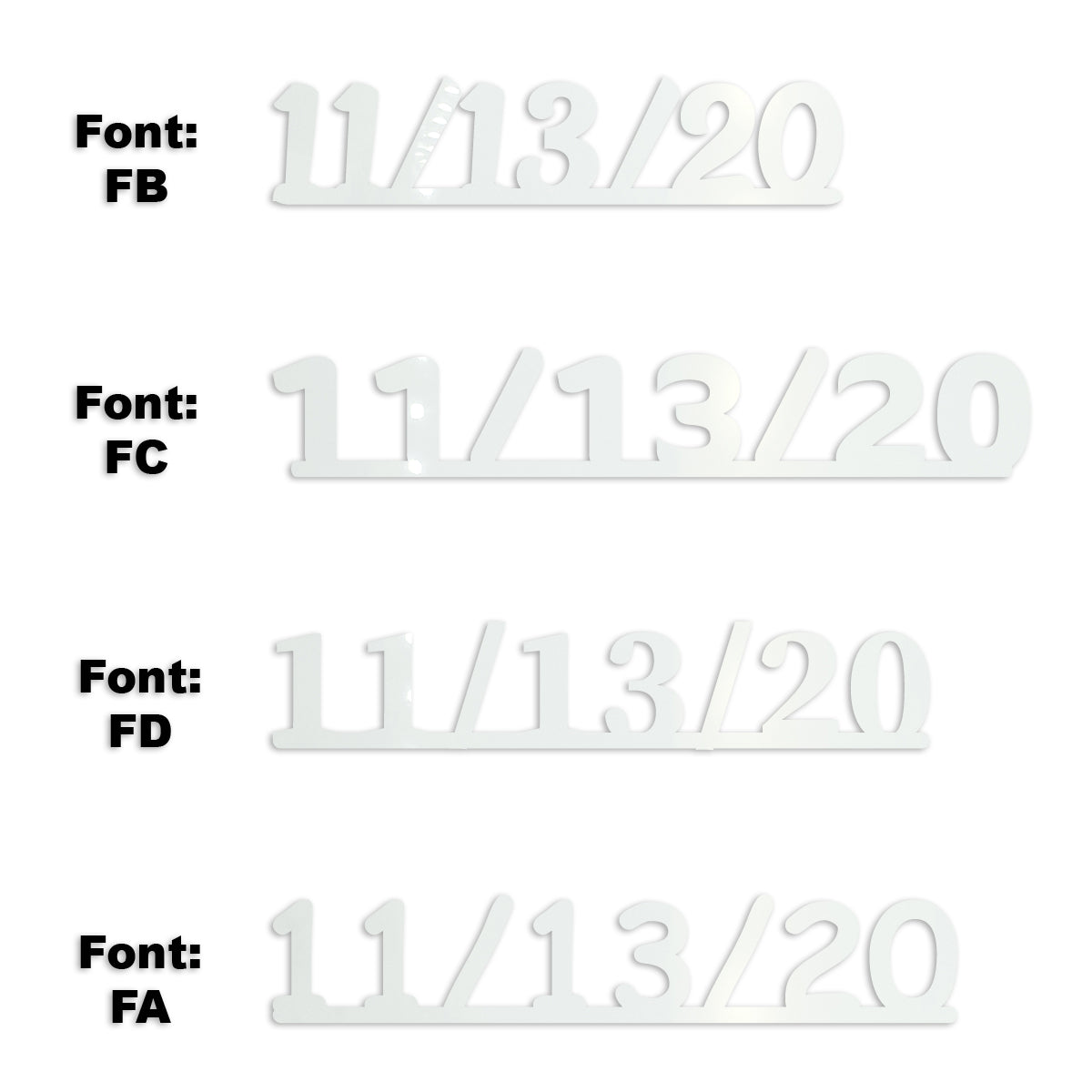 Custom-Fetti Date - 11/13/24 or 11/13/25  White