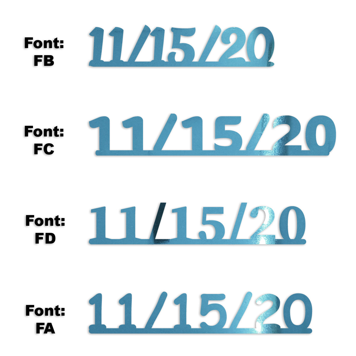 Custom-Fetti Date - 11/15/24 or 11/15/25  Blue Sky